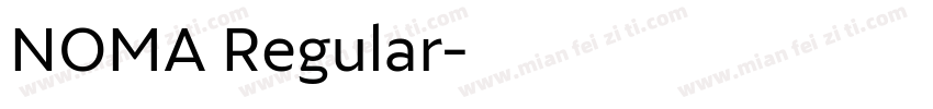 NOMA Regular字体转换